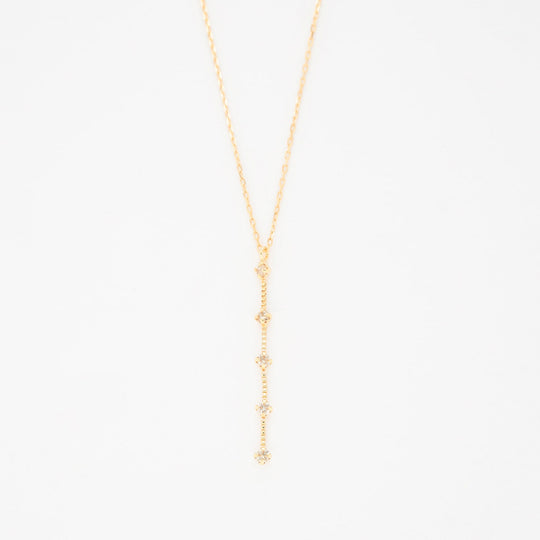 K10 イエローゴールド ダイヤモンド ネックレス