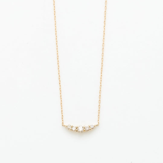 K10 イエローゴールド ダイヤモンド ネックレス