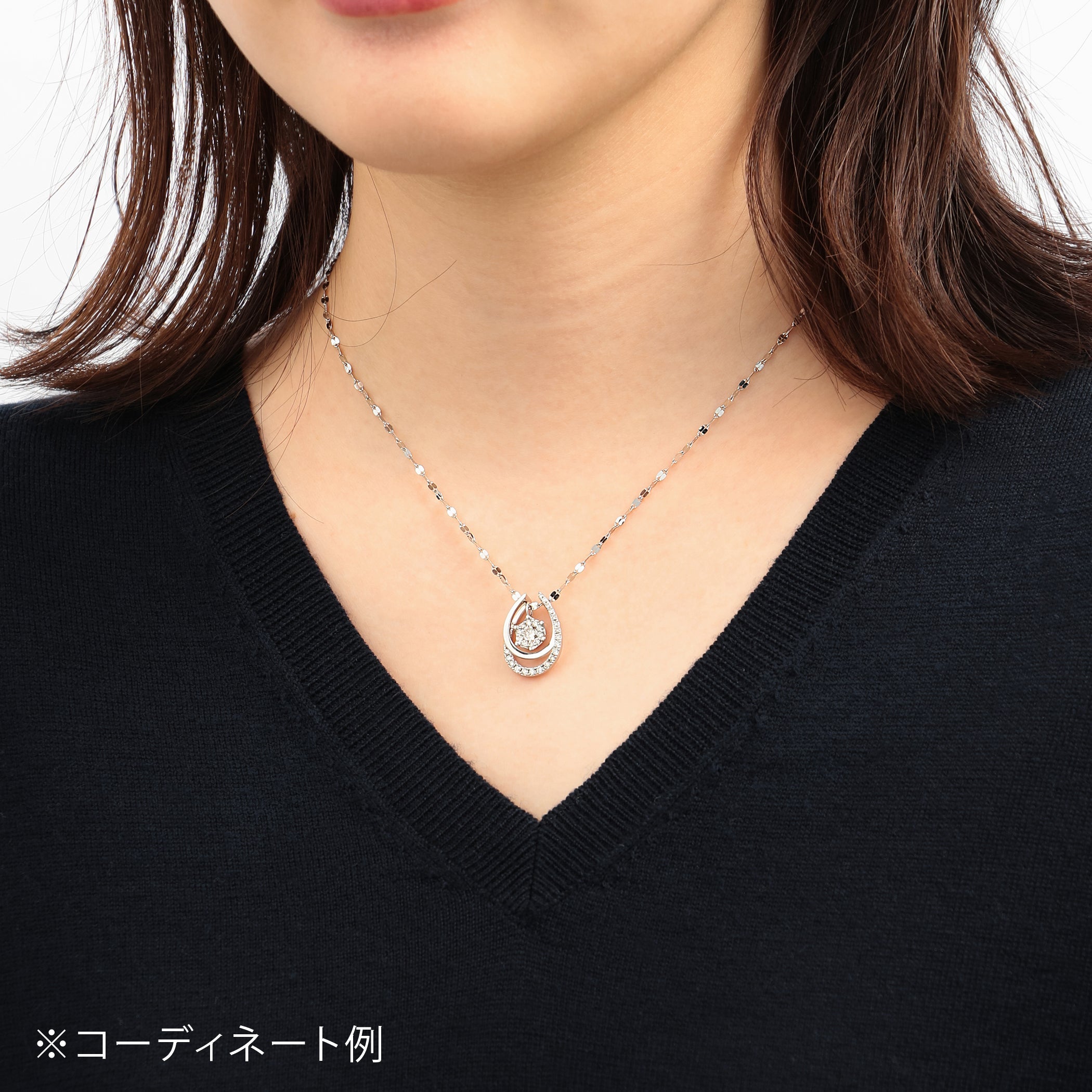 プラチナ ダイヤモンド ネックレスチャーム（トータル0.25ct） – Milluflora | ミルフローラ – 公式通販サイト