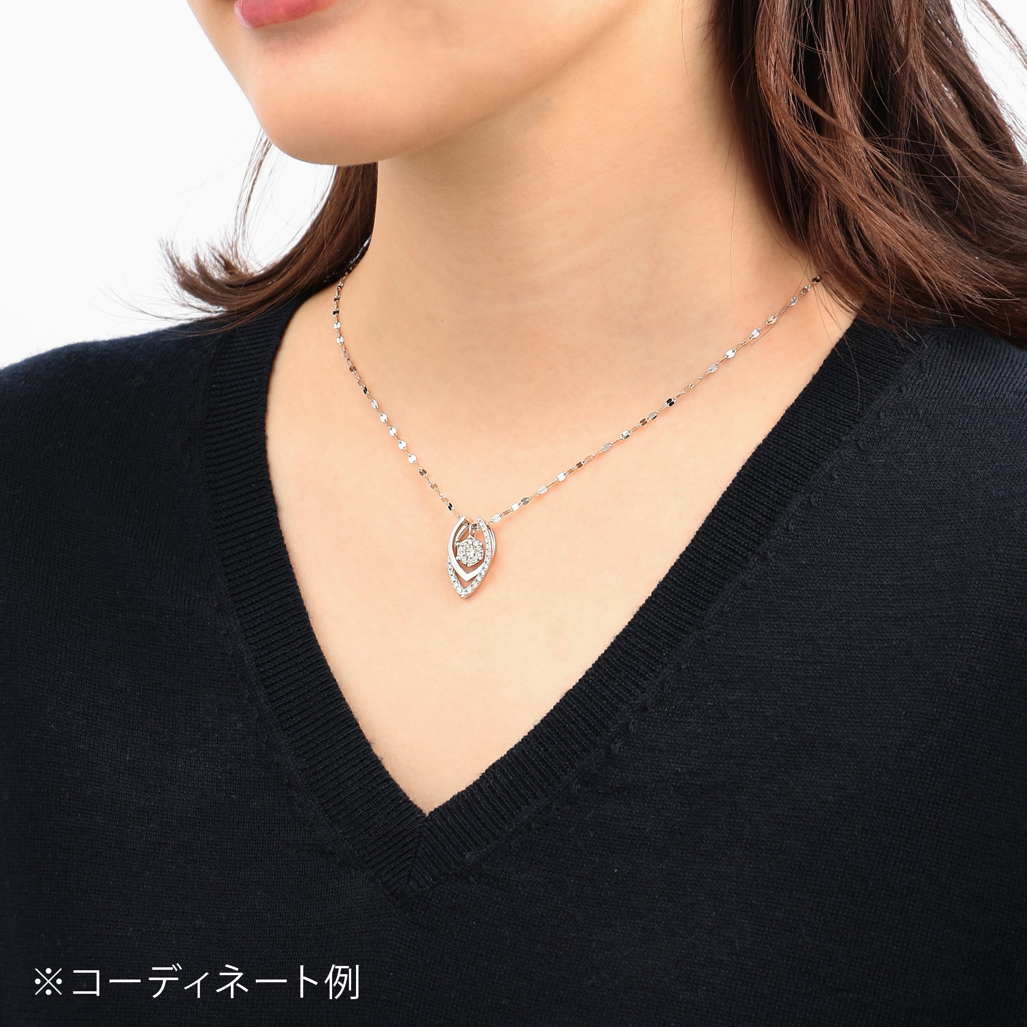 プラチナ ダイヤモンド ネックレスチャーム（トータル0.24ct） – Milluflora | ミルフローラ – 公式通販サイト