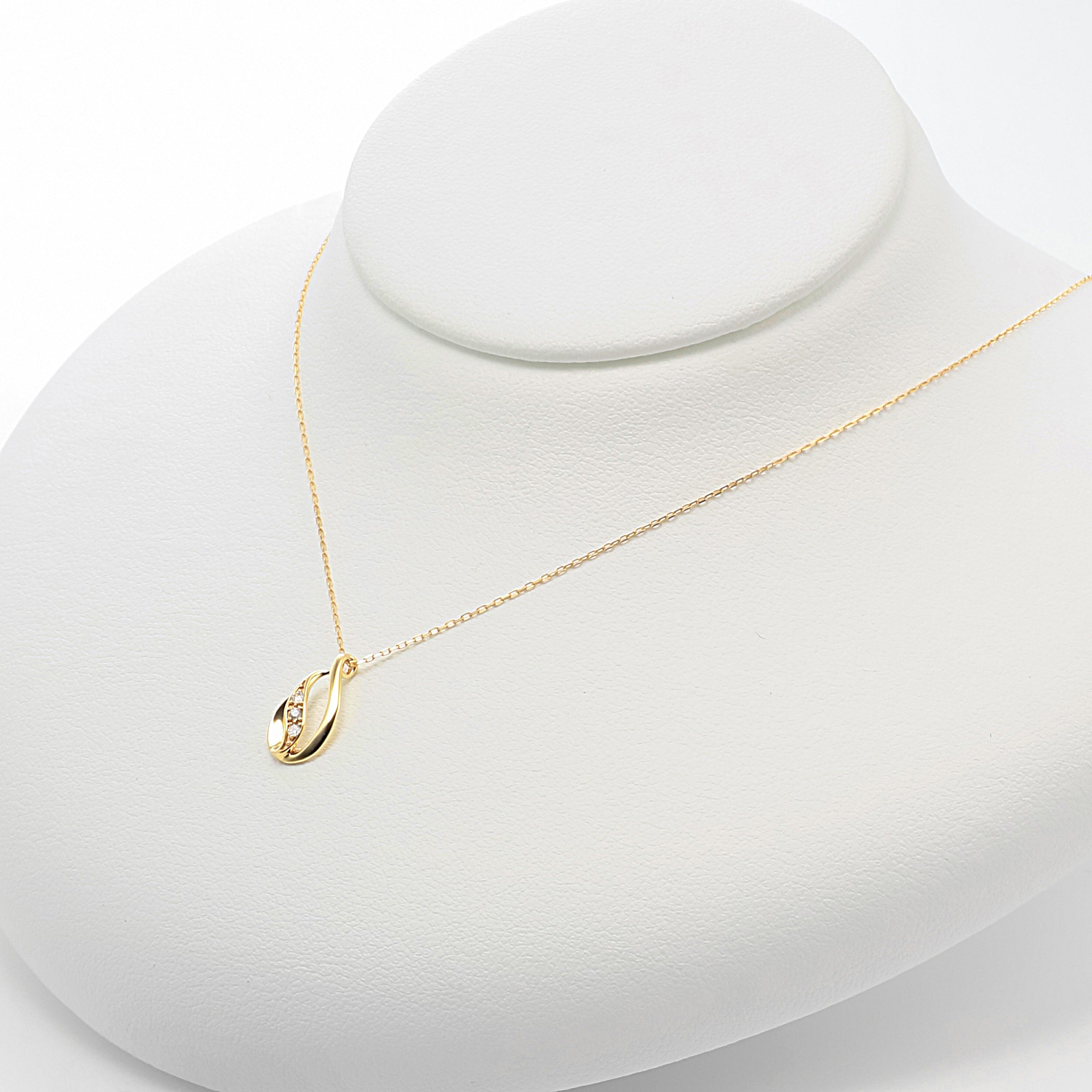 K10 イエローゴールド ダイヤモンド ネックレス – Milluflora | ミル