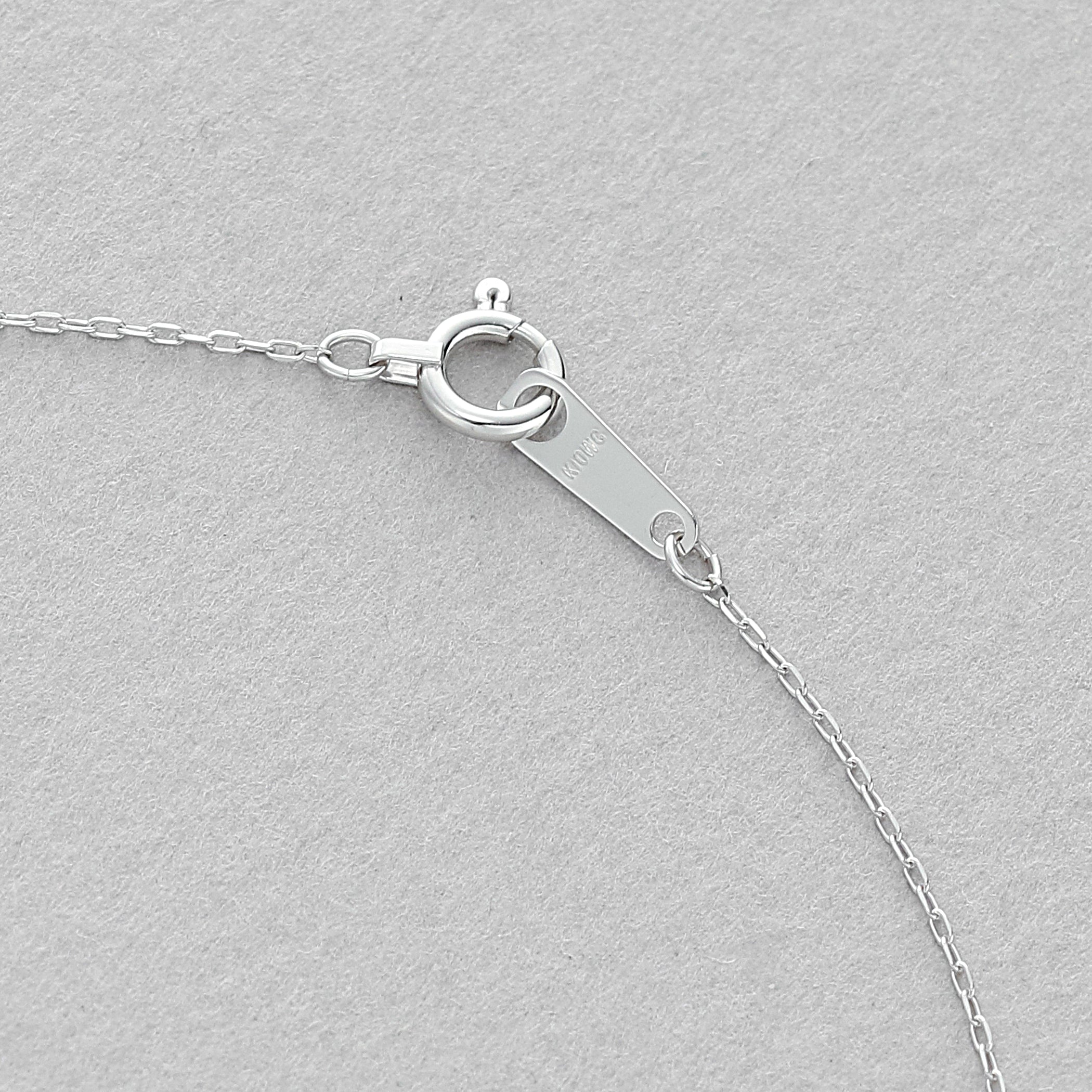 K10 ホワイトゴールド ダイヤモンド しずく ネックレス – Milluflora