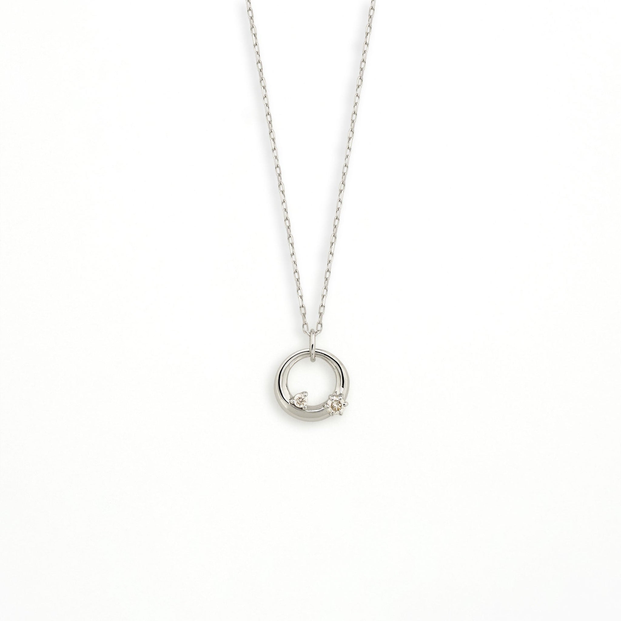K10 ホワイトゴールド ダイヤモンド ネックレス – Milluflora | ミル ...