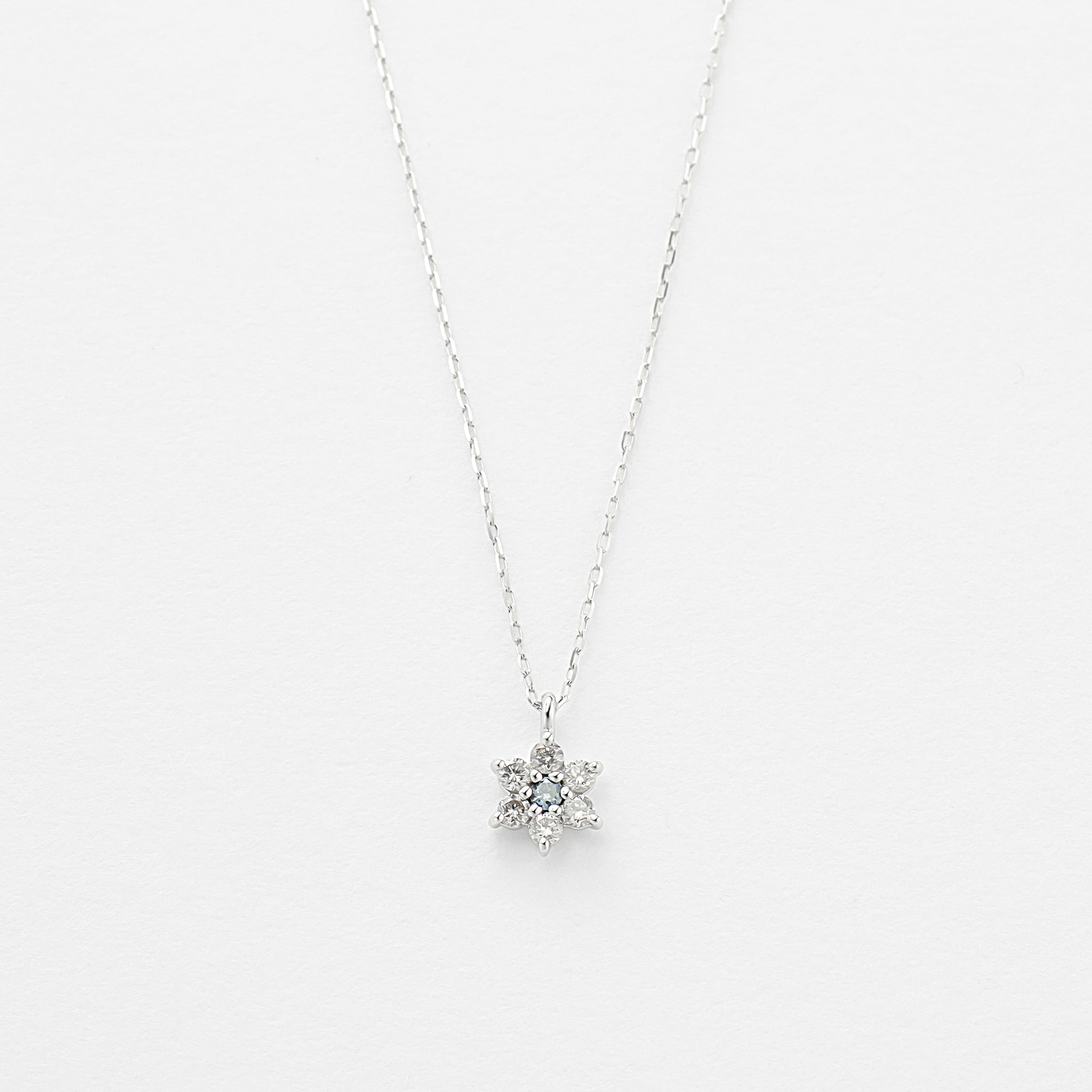 K18 ホワイトゴールド ダイヤモンド ネックレス – Milluflora | ミル ...
