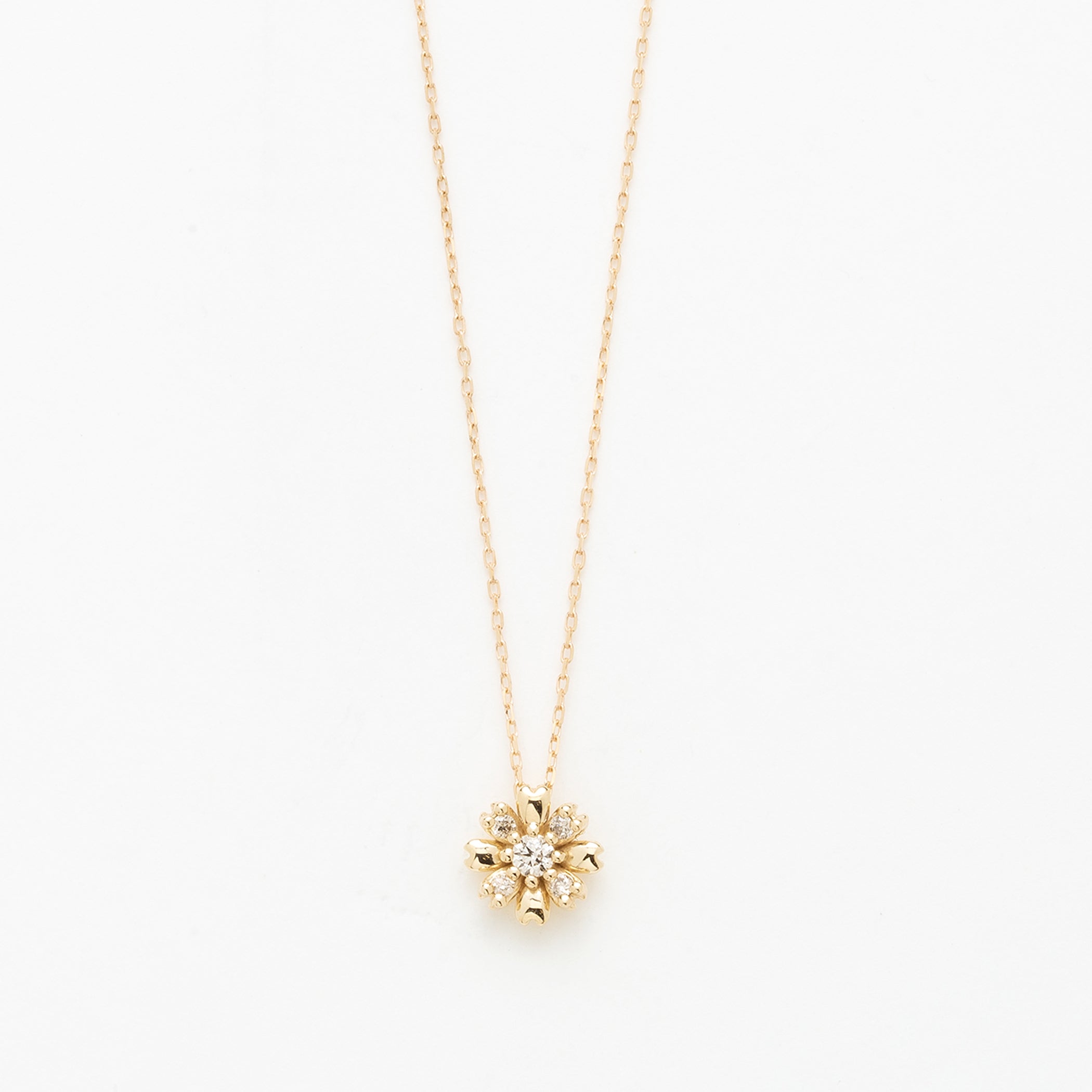 クーポン対象商品】K10 イエローゴールド ダイヤモンド ネックレス