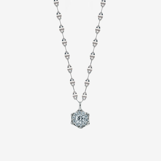 【asta Iris】プラチナ ダイヤモンド ロングネックレス（トータル0.31ct）