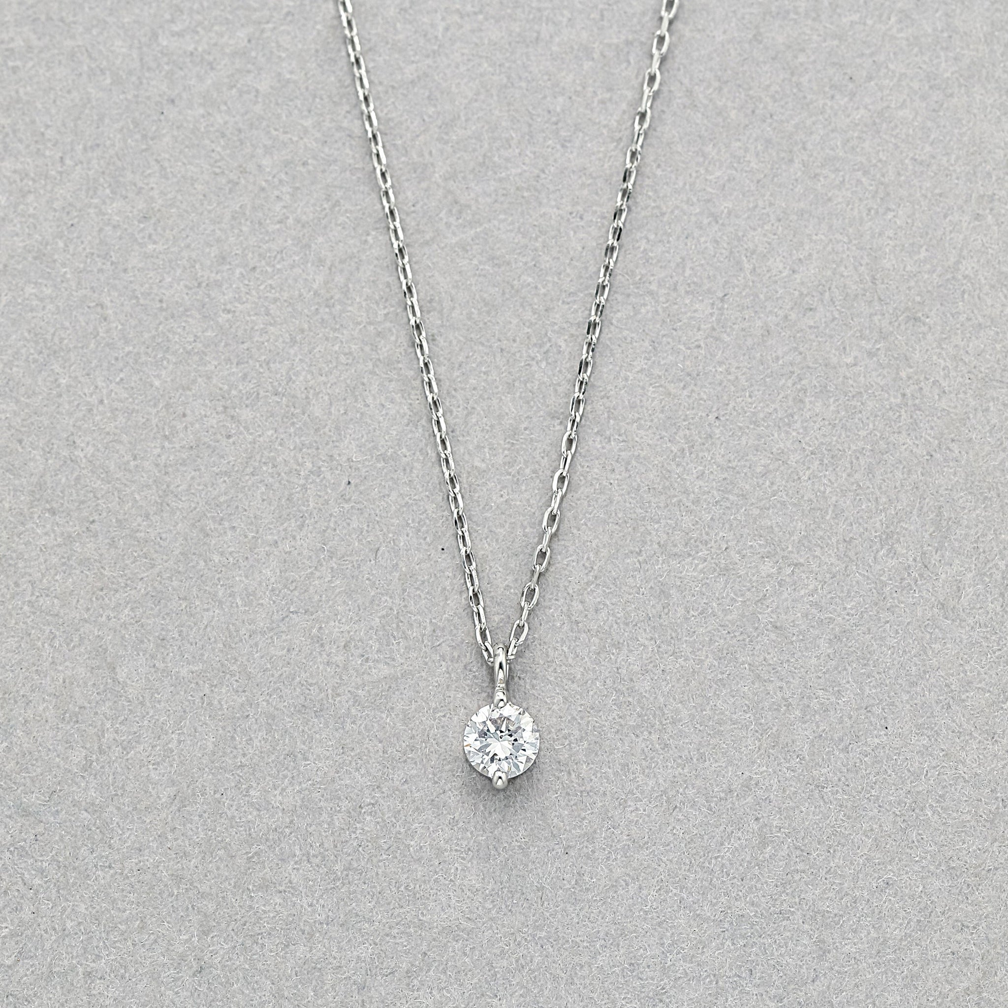 プラチナ ダイヤモンド ネックレス（0.10ct） – Milluflora | ミル 