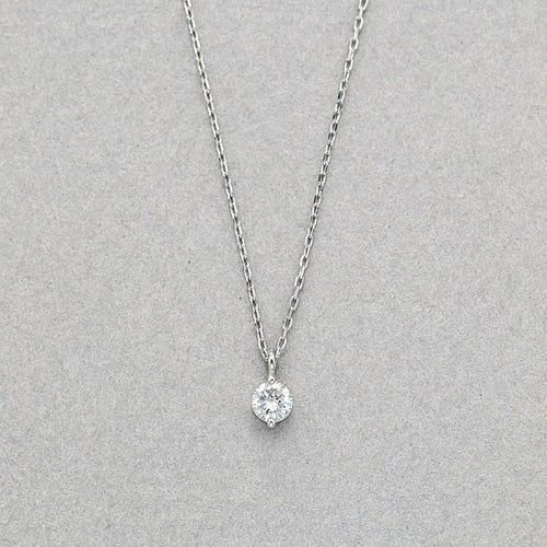 プラチナ ダイヤモンド ネックレス（0.10ct）