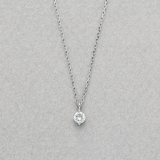 プラチナ ダイヤモンド ネックレス（0.10ct）