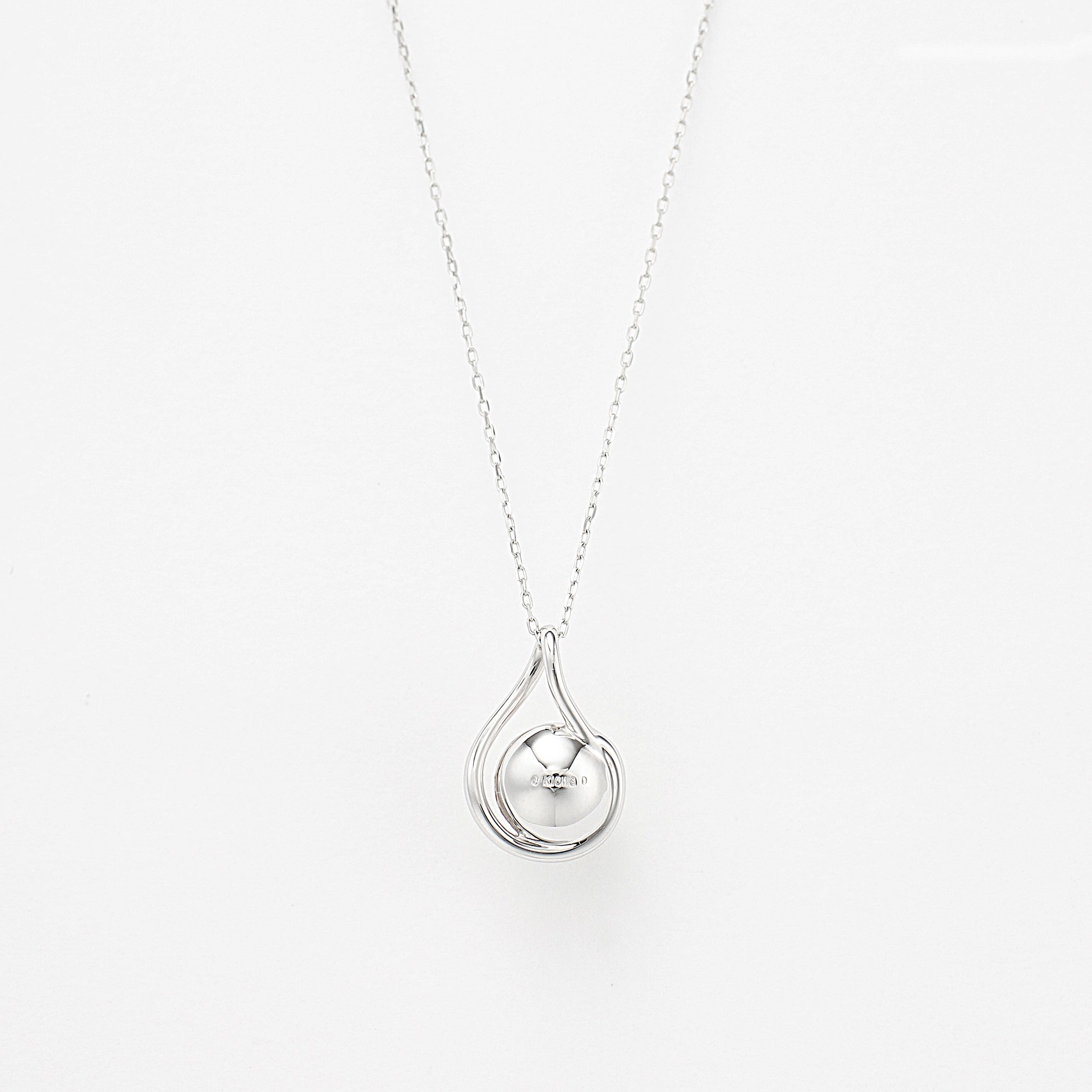 Milluflora K10 ホワイトゴールド あこや真珠 ネックレス 6月誕生石 K10 ホワイトゴールド あこや真珠 ネックレス