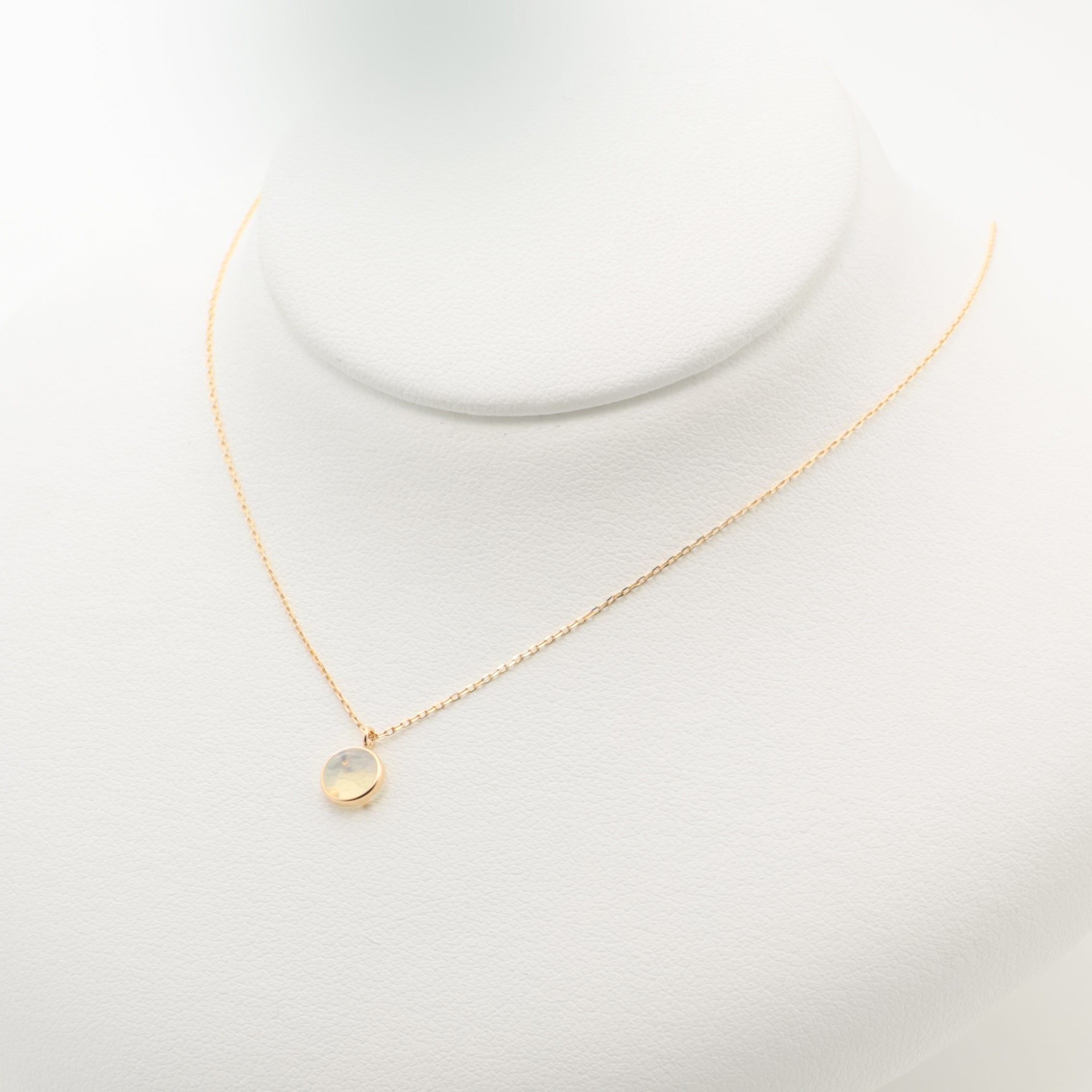 WEB限定】10月誕生石 K10 イエローゴールド オパール ネックレス