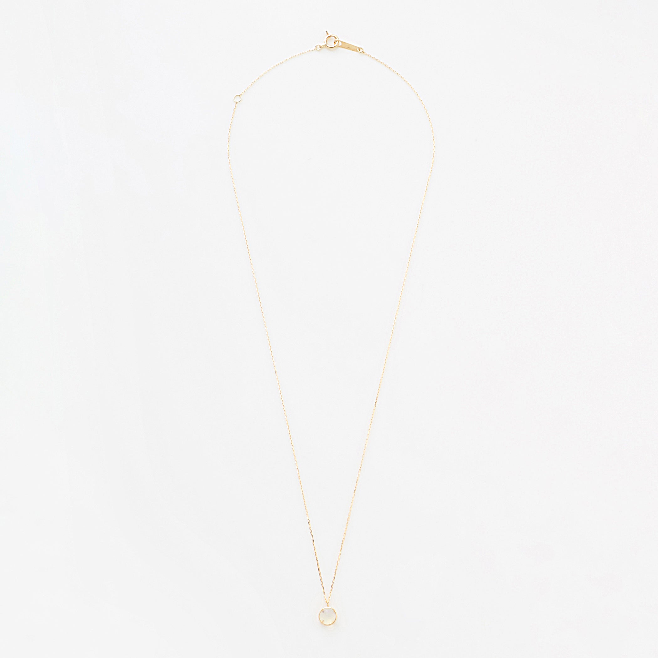 WEB限定】10月誕生石 K10 イエローゴールド オパール ネックレス