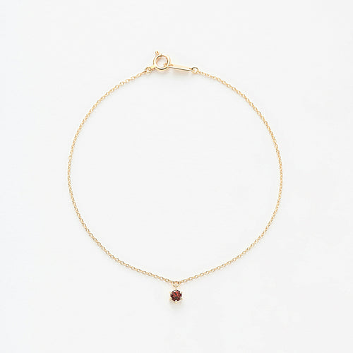 【WEB限定】1月誕生石 K10 イエローゴールド ガーネット ブレスレットミルフローラ(Milluflora)公式通販サイト