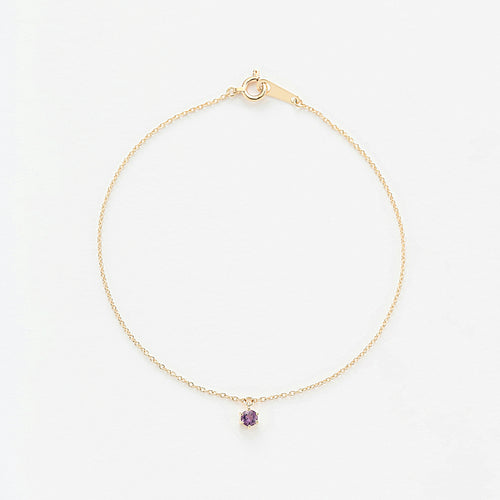 【WEB限定】2月誕生石 K10 イエローゴールド アメジスト ブレスレットミルフローラ(Milluflora)公式通販サイト