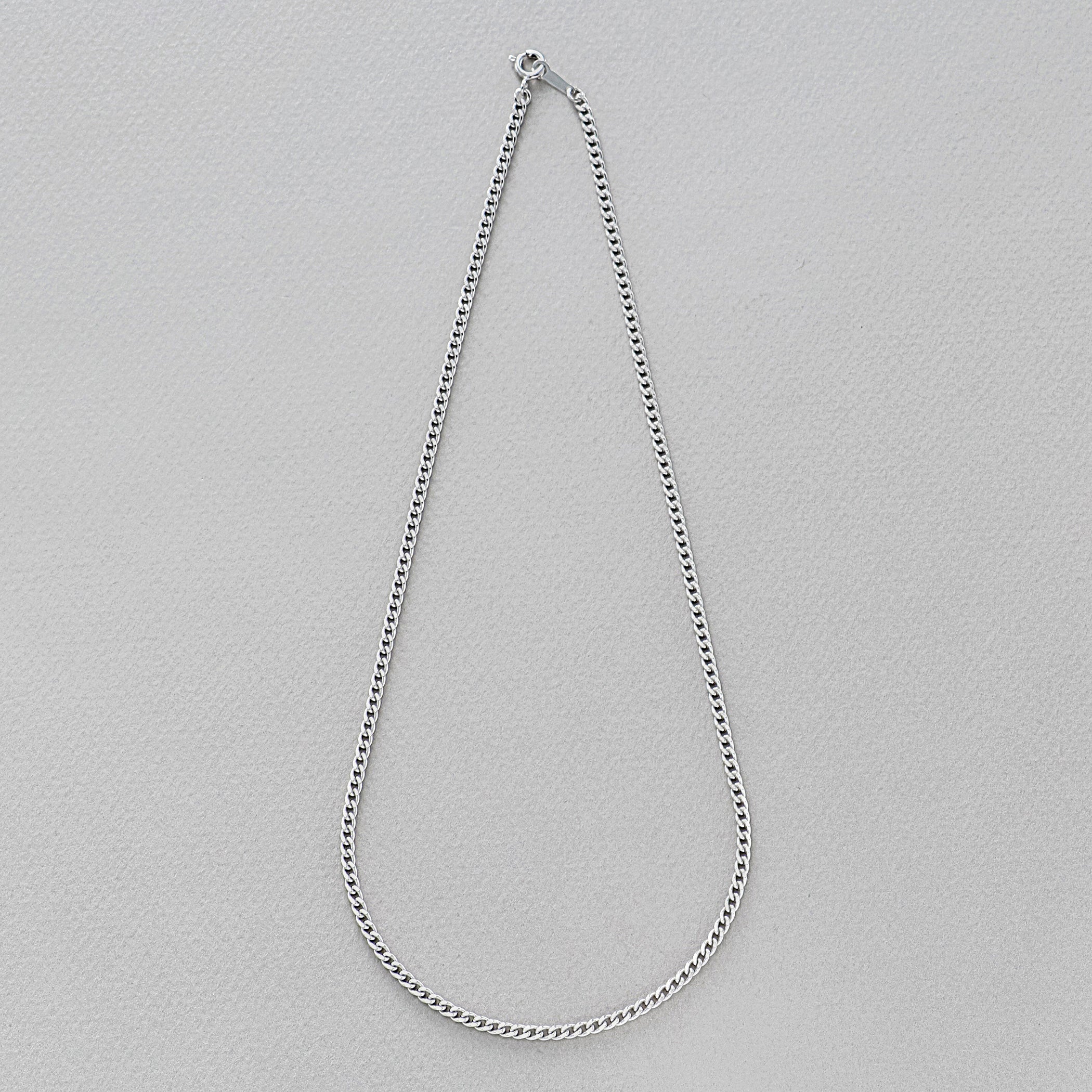 シルバー ロジウムメッキ チェーンネックレス – Milluflora | ミル