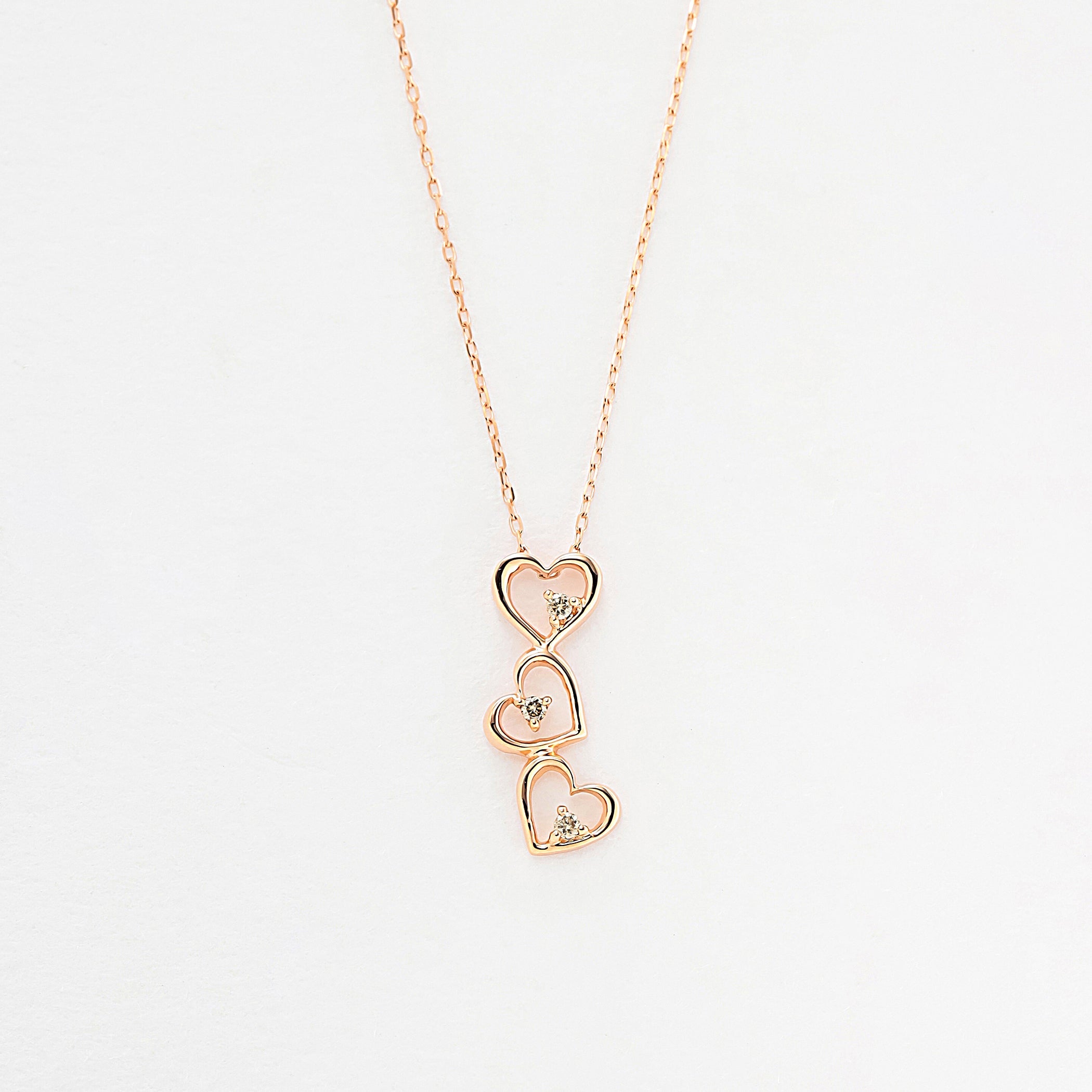 Milluflora ダイヤモンド　ハート型　シルバー ネックレス K10 ホワイトゴールド ダイヤモンド ハート ネックレス – Milluflora