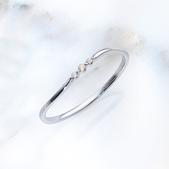 K10 ホワイトゴールド ダイヤモンド リング