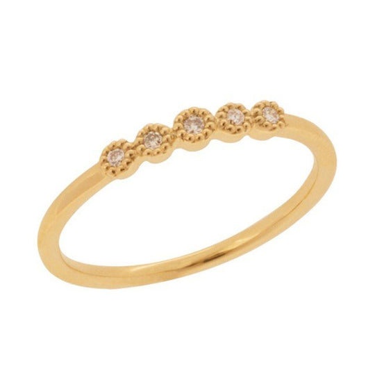 K10 イエローゴールド ダイヤモンド リング