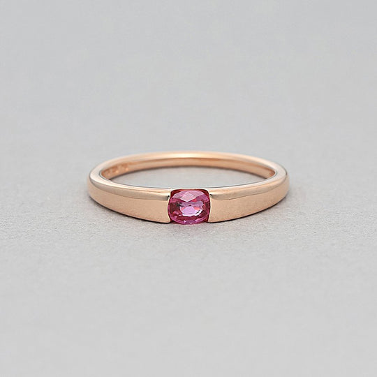 7月誕生石 K10 ピンクゴールド ルビー リング