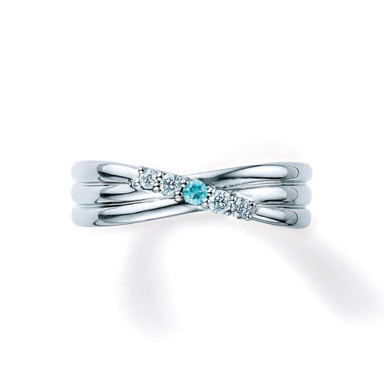 10月誕生石 プラチナ パライバトルマリン リング