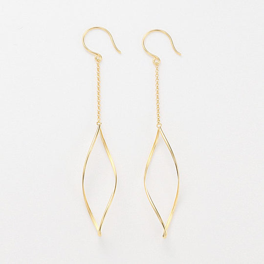 K18 イエローゴールド フック ピアス