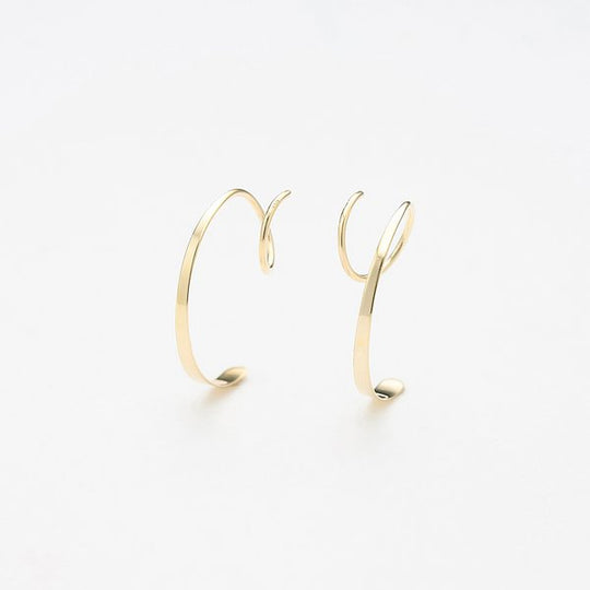 【WEB限定】K10 イエローゴールド フープ ピアス