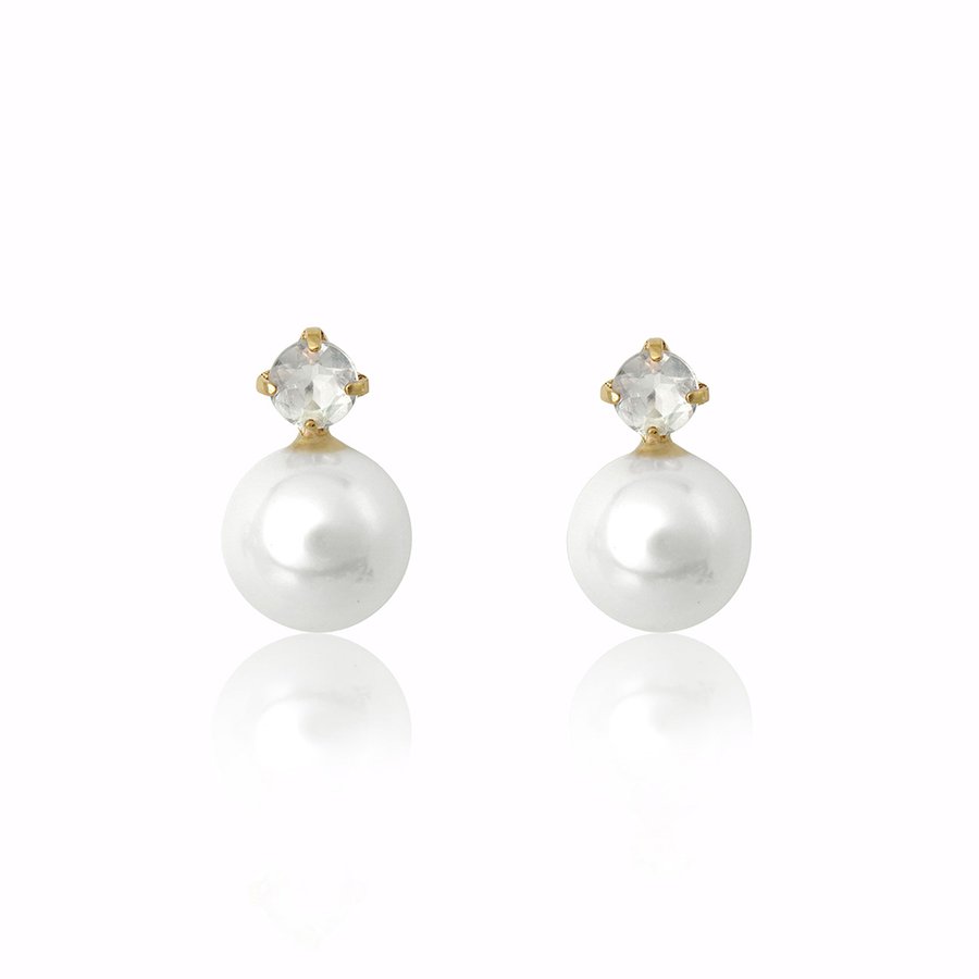 【WEB限定】6月誕生石 K10 イエローゴールド ムーンストーン ピアス ミルフローラ(Milluflora)公式通販サイト