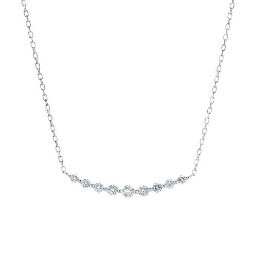 未使用 ダイヤモンド プラチナ ネックレス ミルフローラ 40cm プレゼント
