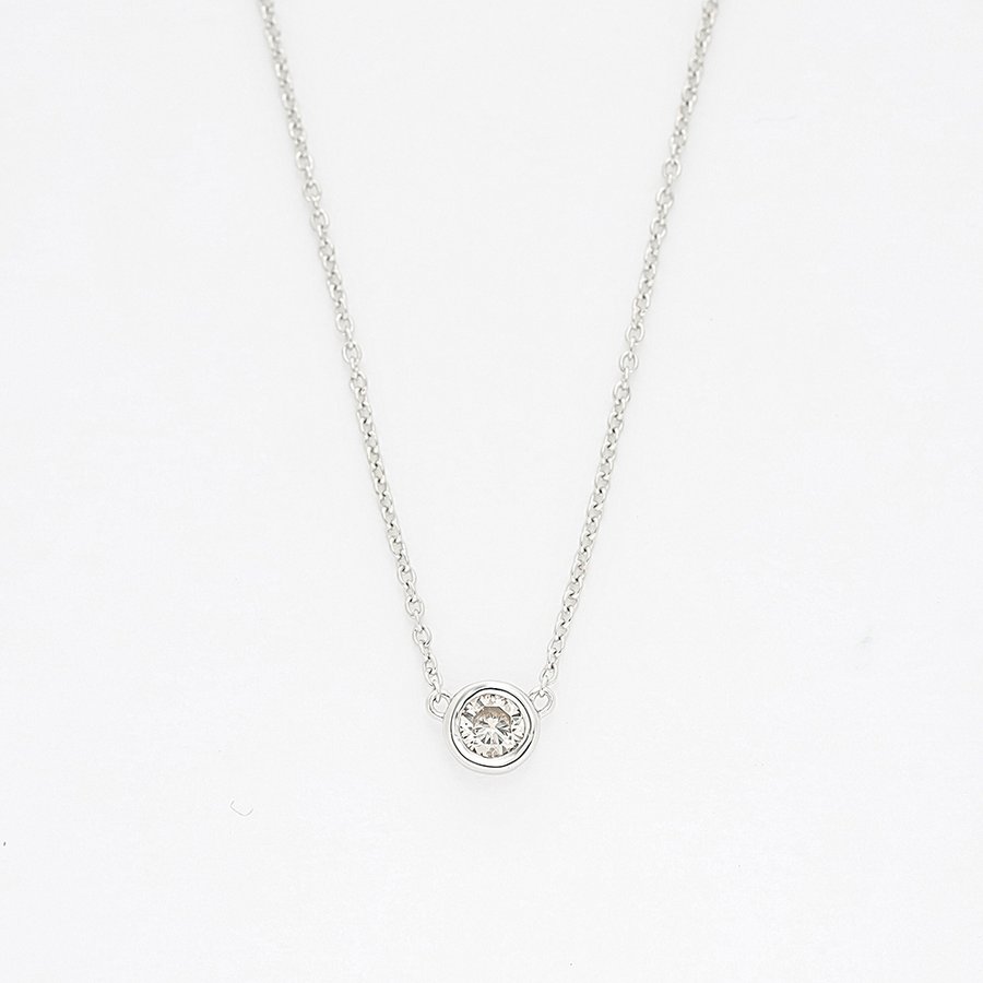 【WEB限定】K18 ホワイトゴールド ダイヤモンド ネックレス（0.12ct） ミルフローラ(Milluflora)公式通販サイト