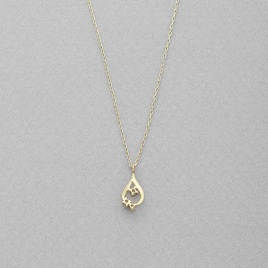 K10 イエローゴールド ダイヤモンド しずく ネックレス – Milluflora
