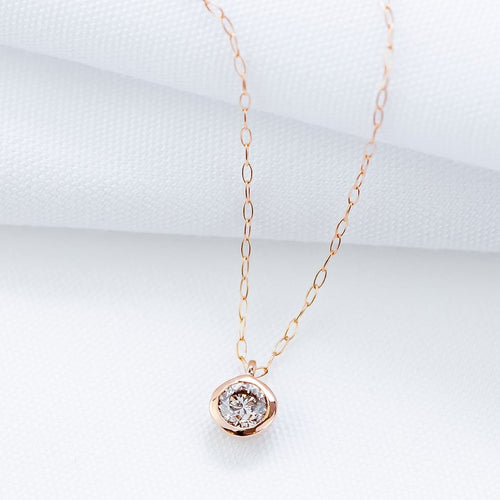 【WEB限定】K18 ピンクゴールド ダイヤモンド ネックレス（0.15ct） ミルフローラ(Milluflora)公式通販サイト