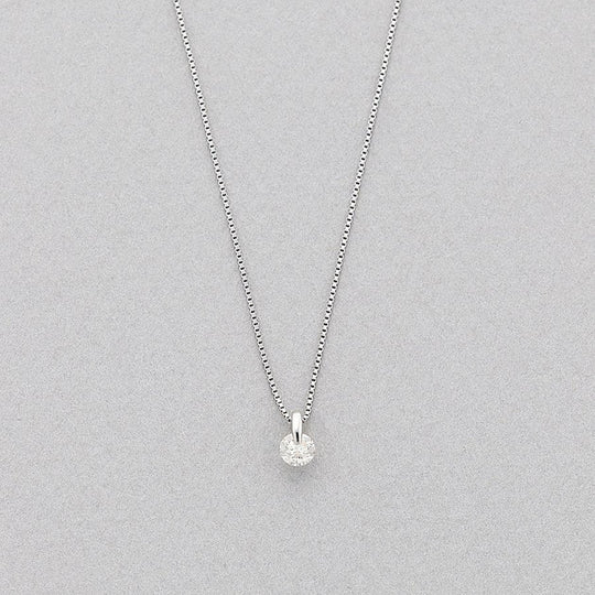 プラチナ ダイヤモンド ネックレス（0.15ct）