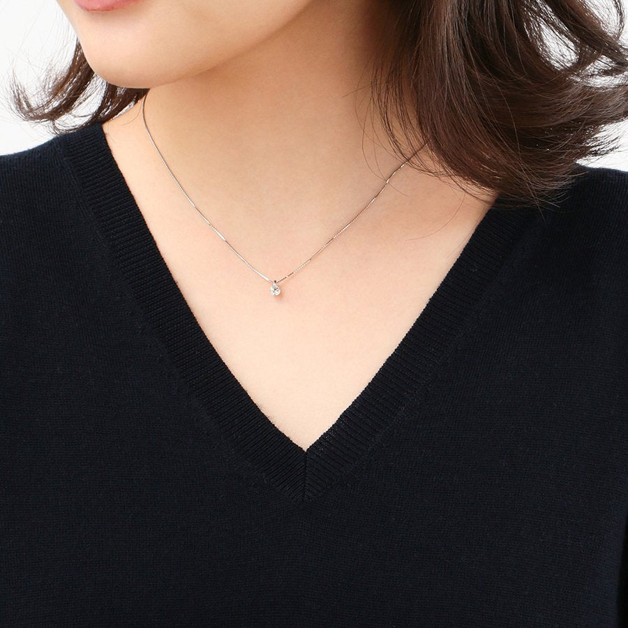プラチナ ダイヤモンド ネックレス（0.30ct）