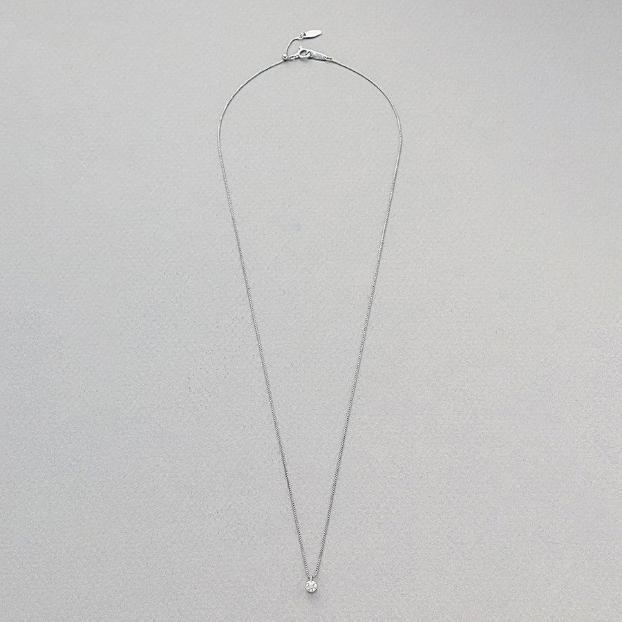プラチナ ダイヤモンド ネックレス（0.15ct）