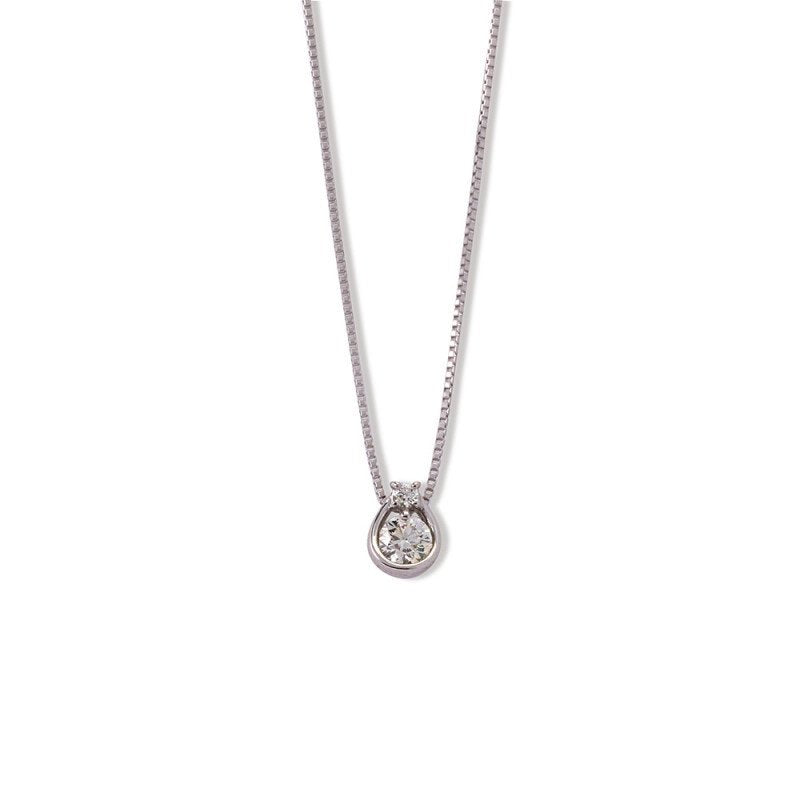 プラチナ ダイヤモンド ネックレス（0.13ct） ミルフローラ(Milluflora)公式通販サイト