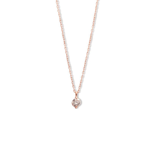 K10 ピンクゴールド ダイヤモンド ネックレス