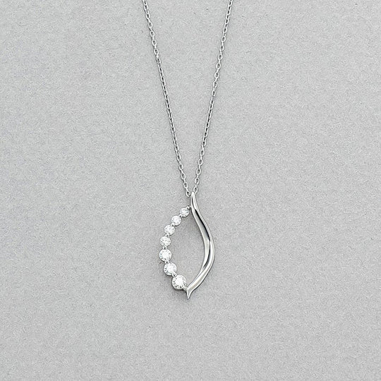 プラチナ ダイヤモンド ネックレス<H&C証明カード/スコープ付>