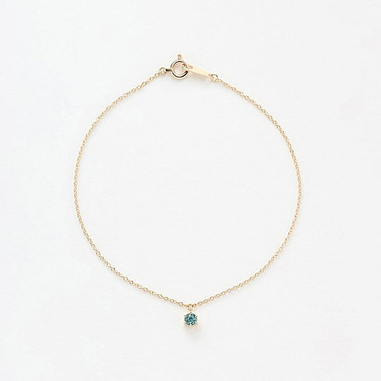 【WEB限定】11月誕生石 K10 イエローゴールド ブルートパーズ ブレスレット